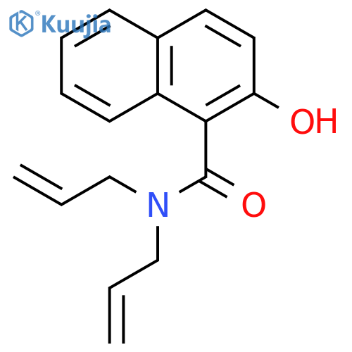 1-NAPHTHALENECARBOXAMIDE, 2-HYDROXY-N,N-DI-2-PROPENYL- structure