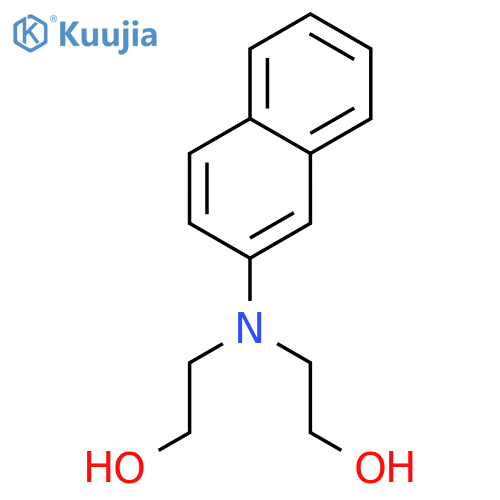 N N-Bis(2-Hydroxyethyl)-2-naphthylamine structure