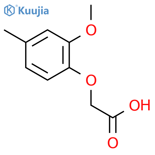 2-(2-Methoxy-4-methylphenoxy)acetic acid structure