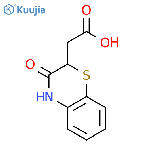 2-(3-oxo-3,4-dihydro-2H-1,4-benzothiazin-2-yl)acetic acid structure