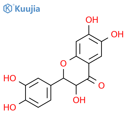 2-(3,4-dihydroxyphenyl)-3,6,7-trihydroxy-2,3-dihydro-4H-chromen-4-one structure