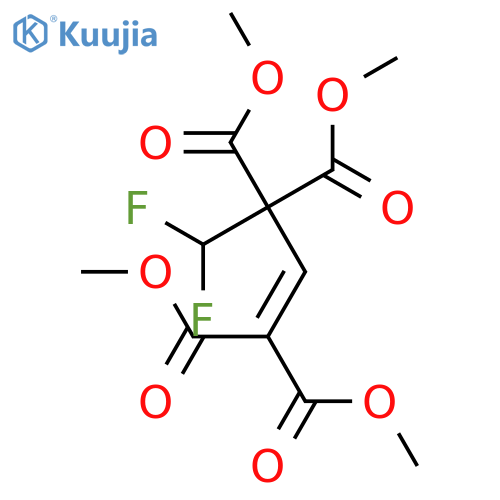 1-BUTENE-1,1,3,3-TETRACARBOXYLIC ACID, 4,4-DIFLUORO-, TETRAMETHYL ESTER structure