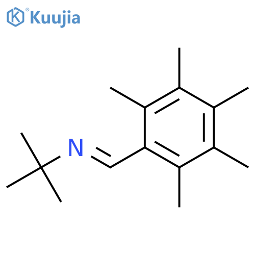 2-Propanamine, 2-methyl-N-[(pentamethylphenyl)methylene]-, (E)- structure