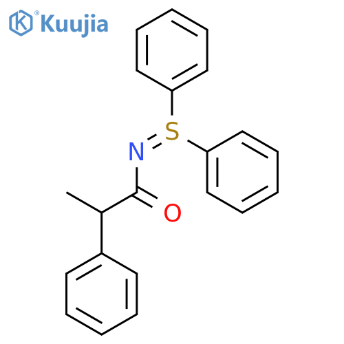 Sulfilimine, N-(1-oxo-2-phenylpropyl)-S,S-diphenyl- structure