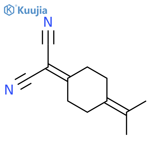 Propanedinitrile, [4-(1-methylethylidene)cyclohexylidene]- structure