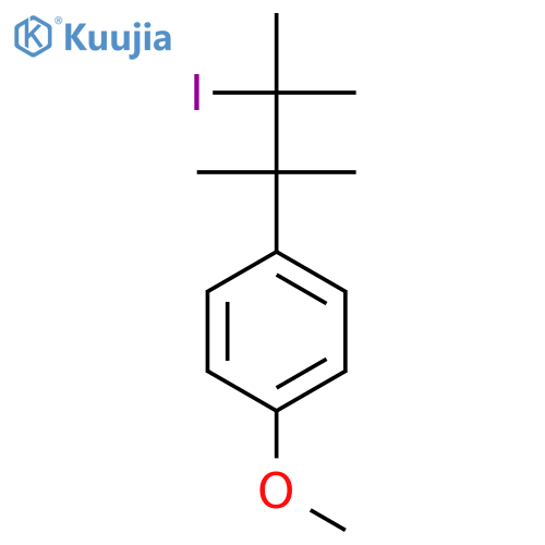 Benzene, 1-(2-iodo-1,1,2-trimethylpropyl)-4-methoxy- structure