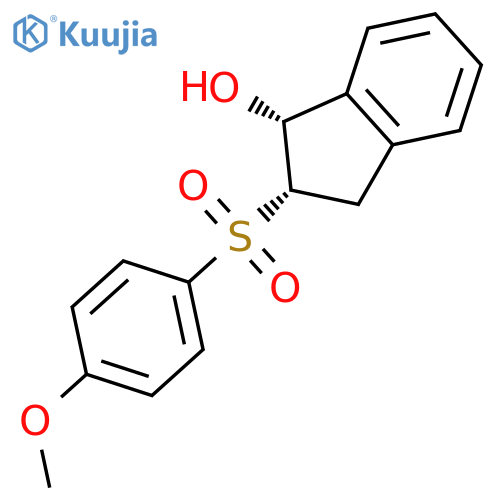 1H-INDEN-1-OL, 2,3-DIHYDRO-2-[(4-METHOXYPHENYL)SULFONYL]-, CIS- structure
