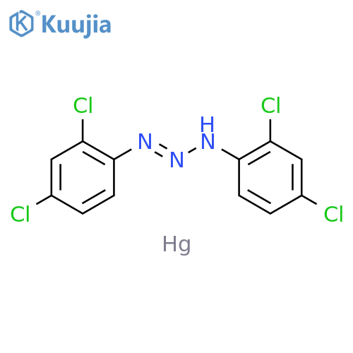 1-Triazene, 1,3-bis(2,4-dichlorophenyl)-, mercury(2+) salt (9CI) structure
