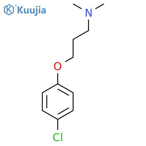 3-(4-Chlorophenoxy)-N,N-dimethylpropan-1-amine structure