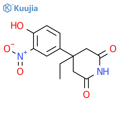 2,6-Piperidinedione, 4-ethyl-4-(4-hydroxy-3-nitrophenyl)- structure