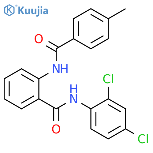 N-(2,4-dichlorophenyl)-2-[(4-methylbenzoyl)amino]benzamide structure