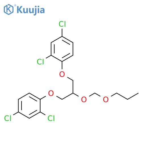 Benzene, 1,1'-[[2-(propoxymethoxy)-1,3-propanediyl]bis(oxy)]bis[2,4-dichloro- structure