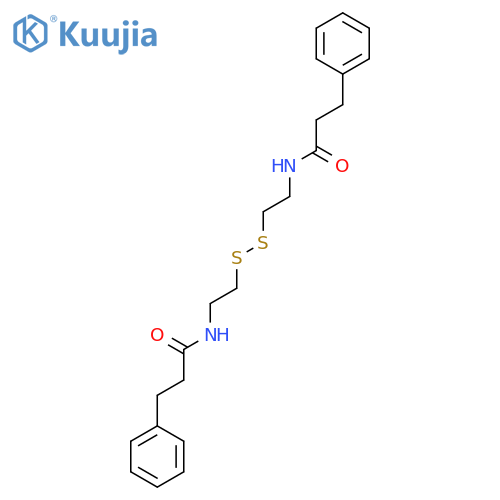 BENZENEPROPANAMIDE, N,N'-(DITHIODI-2,1-ETHANEDIYL)BIS- structure