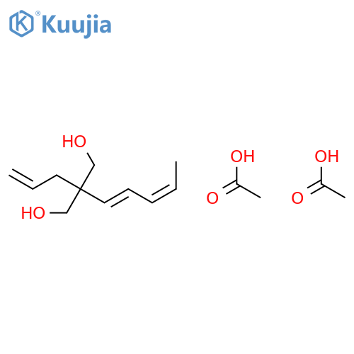 1,3-Propanediol, 2-(1E,3Z)-1,3-pentadienyl-2-(2-propenyl)-, diacetate structure