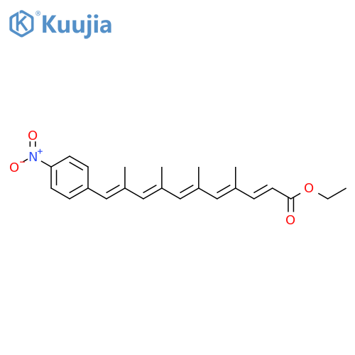 2,4,6,8,10-Undecapentaenoic acid,4,6,8,10-tetramethyl-11-(4-nitrophenyl)-, ethyl ester,(2E,4E,6E,8E,10E)- structure
