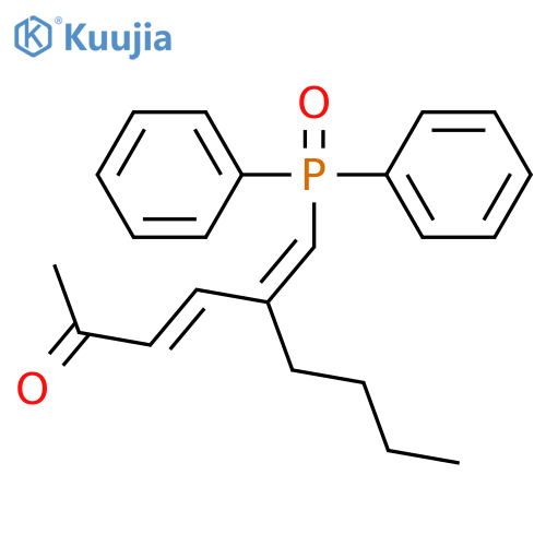 3-Nonen-2-one, 5-[(diphenylphosphinyl)methylene]-, (3E,5Z)- structure
