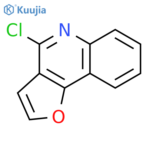 FURO[3,2-C]QUINOLINE, 4-CHLORO- structure