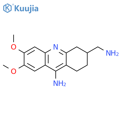 3-Acridinemethanamine, 9-amino-1,2,3,4-tetrahydro-6,7-dimethoxy- structure