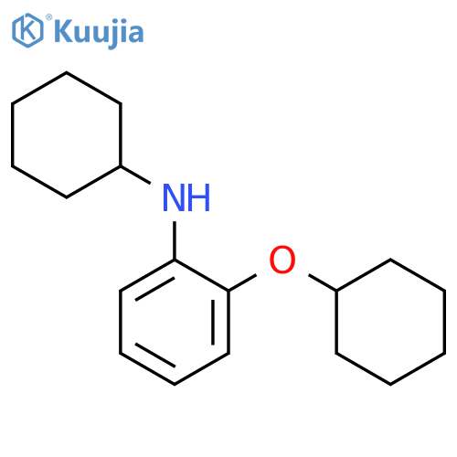 Benzenamine, N-cyclohexyl-2-(cyclohexyloxy)- structure