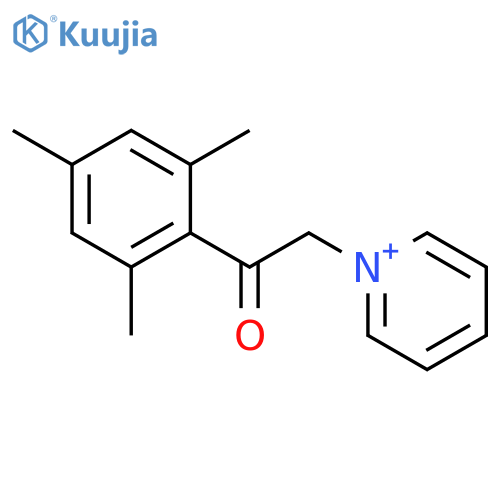 2-pyridin-1-ium-1-yl-1-(2,4,6-trimethylphenyl)ethanone;iodide structure