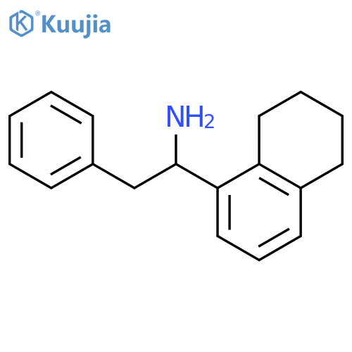 2-phenyl-1-(5,6,7,8-tetrahydronaphthalen-1-yl)ethanamine;hydrochloride structure