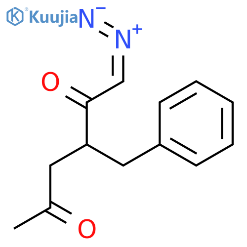 2,5-HEXANEDIONE, 1-DIAZO-3-(PHENYLMETHYL)- structure