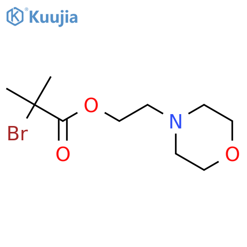 Propanoic acid, 2-bromo-2-methyl-, 2-(4-morpholinyl)ethyl ester structure
