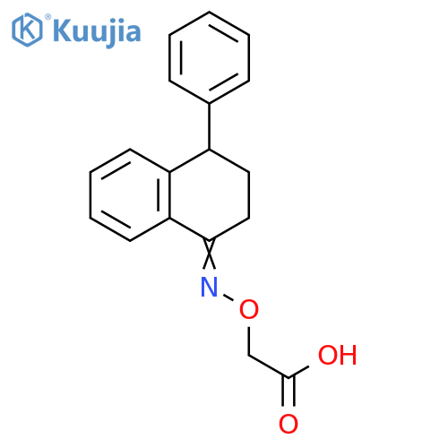 Acetic acid,[[(3,4-dihydro-4-phenyl-1(2H)-naphthalenylidene)amino]oxy]- structure
