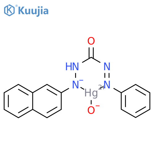 Mercury, hydroxy[phenyldiazenecarboxylic acid 2-(2-naphthalenyl)hydrazidato]- (9CI) structure