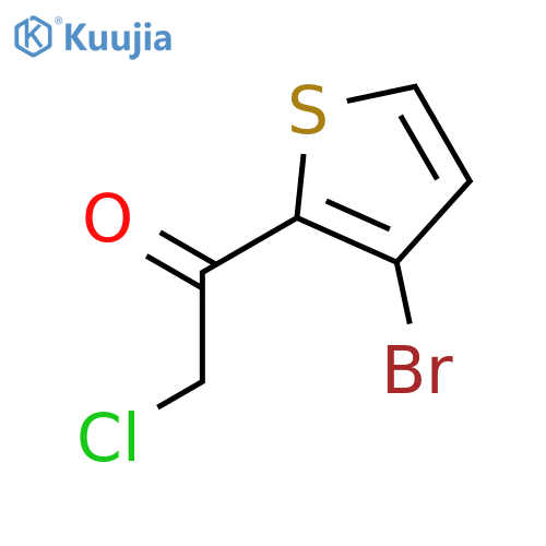 1-(3-Bromothiophen-2-yl)-2-chloroethan-1-one structure