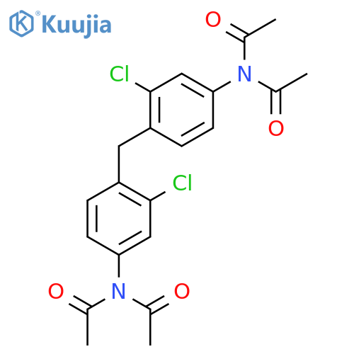 Acetamide, N,N'-[methylenebis(3-chloro-4,1-phenylene)]bis[N-acetyl- structure