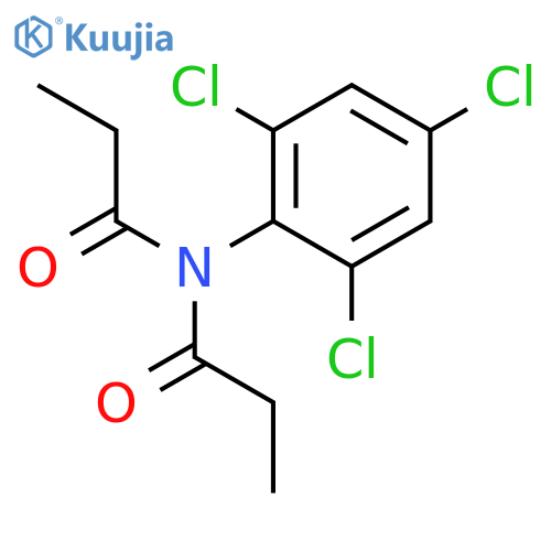 Propanamide, N-(1-oxopropyl)-N-(2,4,6-trichlorophenyl)- structure