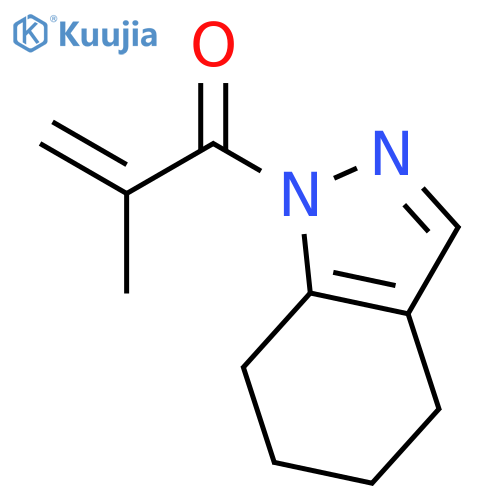 1H-Indazole, 4,5,6,7-tetrahydro-1-(2-methyl-1-oxo-2-propenyl)- structure