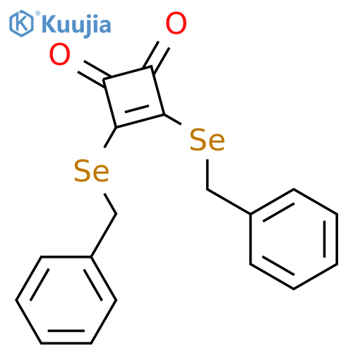 3-Cyclobutene-1,2-dione, 3,4-bis[(phenylmethyl)seleno]- structure