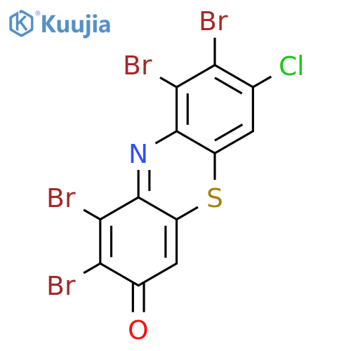 3H-Phenothiazin-3-one, 1,2,8,9-tetrabromo-7-chloro- structure