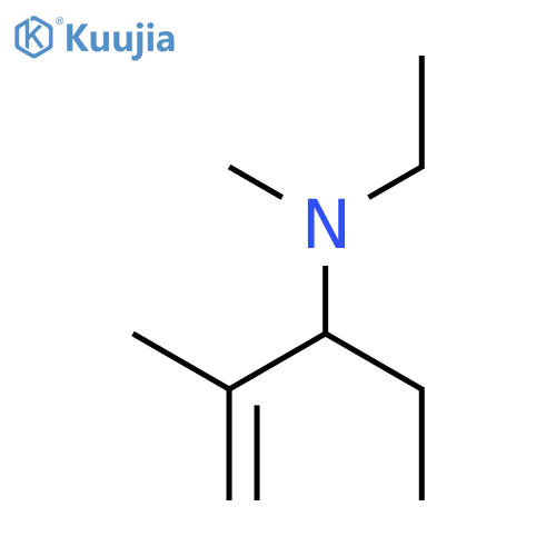 1-Penten-3-amine, N-ethyl-N,2-dimethyl- structure