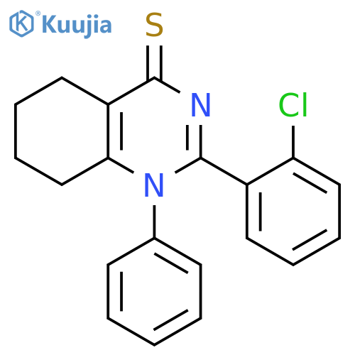 4(1H)-Quinazolinethione, 2-(chlorophenyl)-5,6,7,8-tetrahydro-1-phenyl- structure