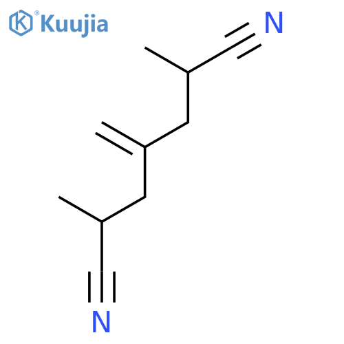 Heptanedinitrile, 2,6-dimethyl-4-methylene- structure
