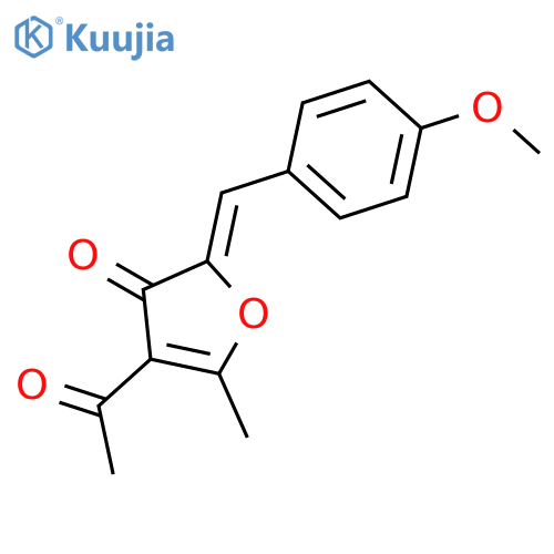 3(2H)-Furanone, 4-acetyl-2-[(4-methoxyphenyl)methylene]-5-methyl- structure