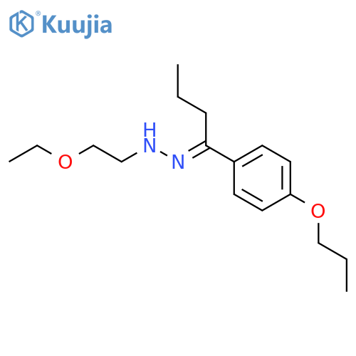 1-Butanone, 1-(4-propoxyphenyl)-, (2-ethoxyethyl)hydrazone structure
