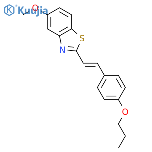 BENZOTHIAZOLE, 5-METHOXY-2-[2-(4-PROPOXYPHENYL)ETHENYL]- structure