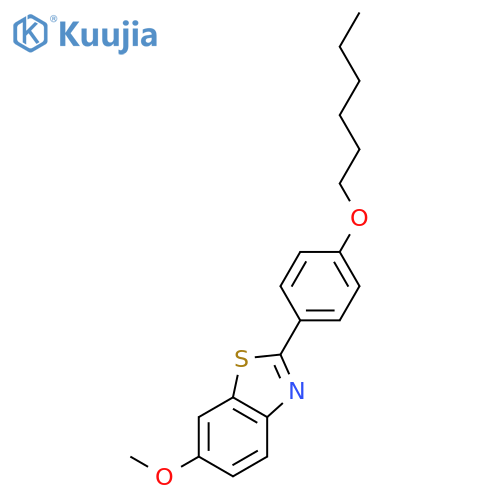 Benzothiazole, 2-[4-(hexyloxy)phenyl]-6-methoxy- structure
