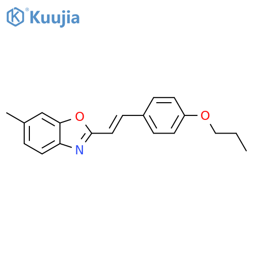 BENZOXAZOLE, 6-METHYL-2-[2-(4-PROPOXYPHENYL)ETHENYL]- structure