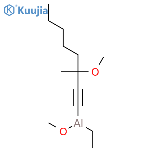 ALUMINUM, ETHYLMETHOXY(3-METHOXY-3-METHYL-1-OCTYNYL)- structure