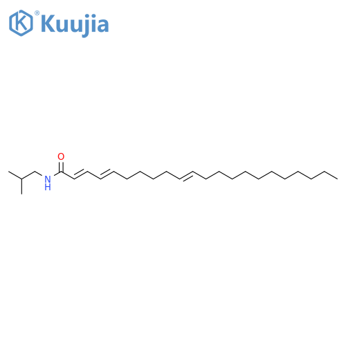 (2E,4E,10Z)-N-(2-methylpropyl)docosa-2,4,10-trienamide structure