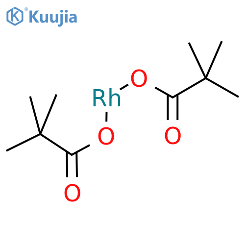 Rhodium, tetrakis[m-(pentanoato-kO:kO')]di-, (Rh-Rh) structure