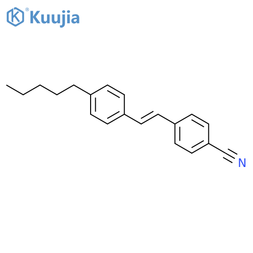 Benzonitrile, 4-[2-(4-pentylphenyl)ethenyl]- structure