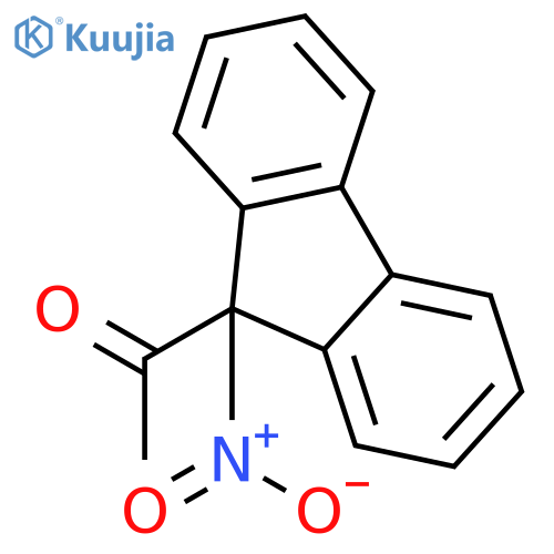 Ethanone, 1-(9-nitro-9H-fluoren-9-yl)- structure