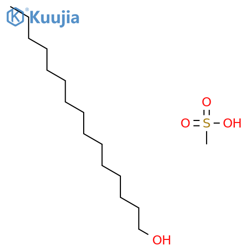 1-Pentadecanol, methanesulfonate structure