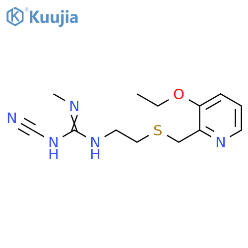 Guanidine,N-cyano-N'-[2-[[(3-ethoxy-2-pyridinyl)methyl]thio]ethyl]-N''-methyl- structure